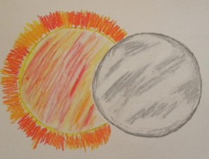 sun and moon drawing